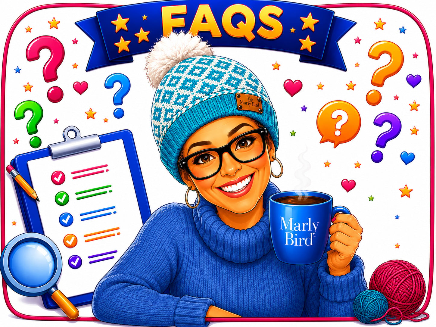 Frequently asked questions about the Chill Out Winter Hat free Fair Isle knitting pattern