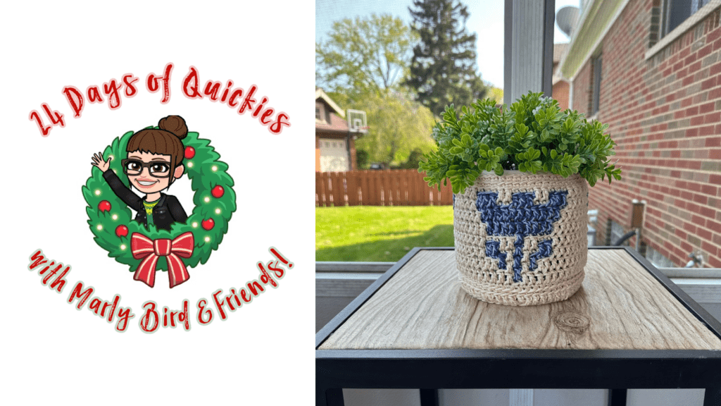 Plant cozy - crochet and knitting gifts
