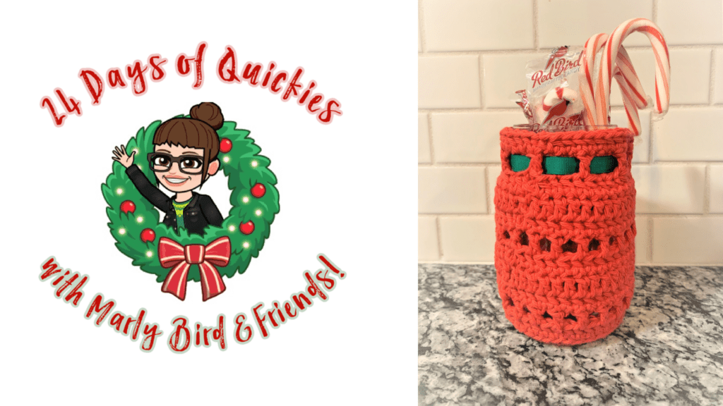 Jar cozy - crochet and knitting gifts