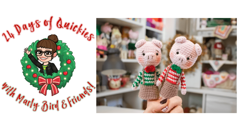 Cute pig puppets - crochet and knitting gifts