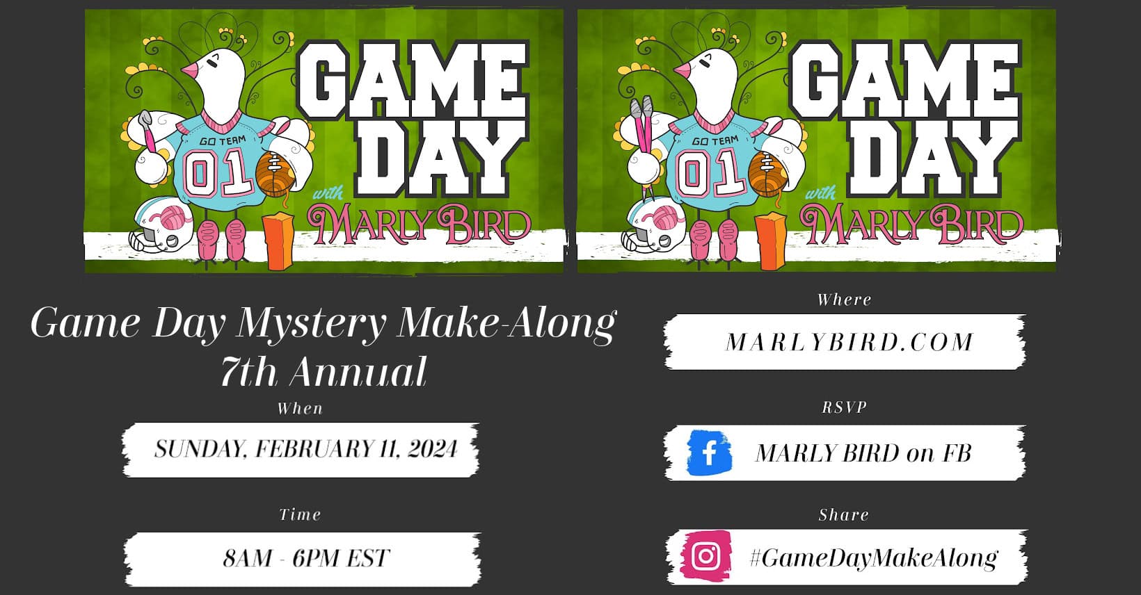 Game Day Mystery Make-Along 2024 | Marly Bird