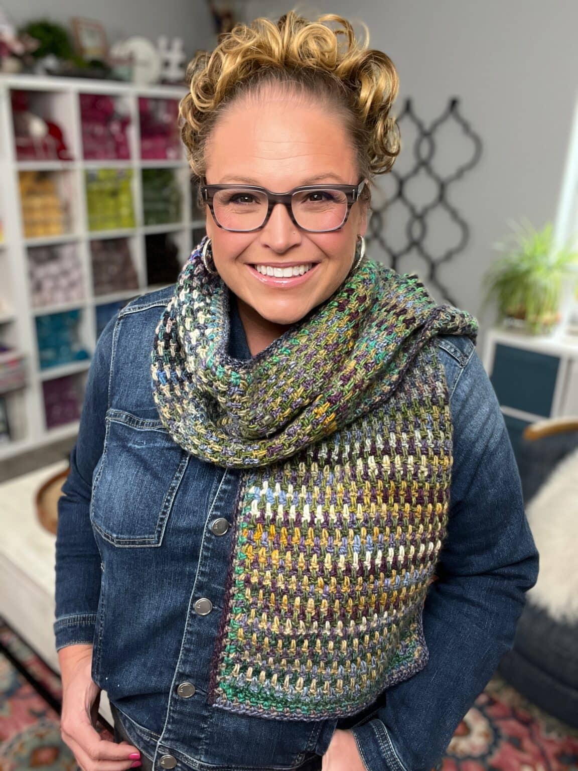 Giovanni Crochet Tweed Scarf – Free Crochet Scarf Pattern Using Color ...