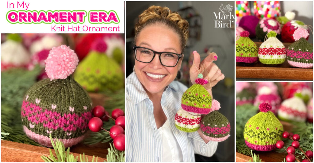 In My Ornament Era Free Fair Isle Knit Ornament Pattern by Marly Bird