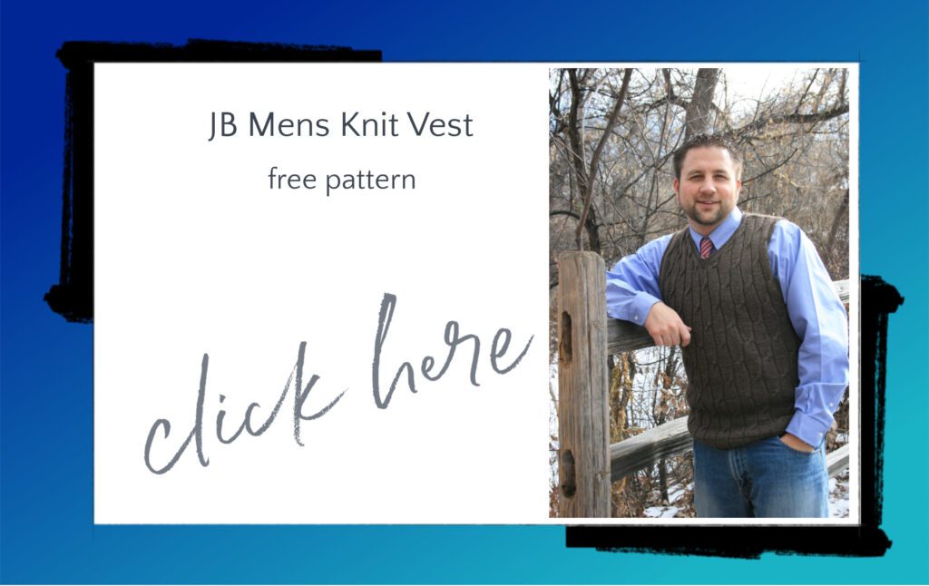 JB Men's Knit Vest Pattern - Marly Bird