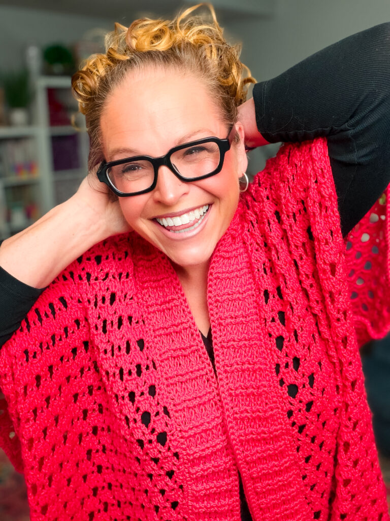 Lyvia Crochet Ruana free pattern by Marly Bird... relaxed open-front crochet wrap