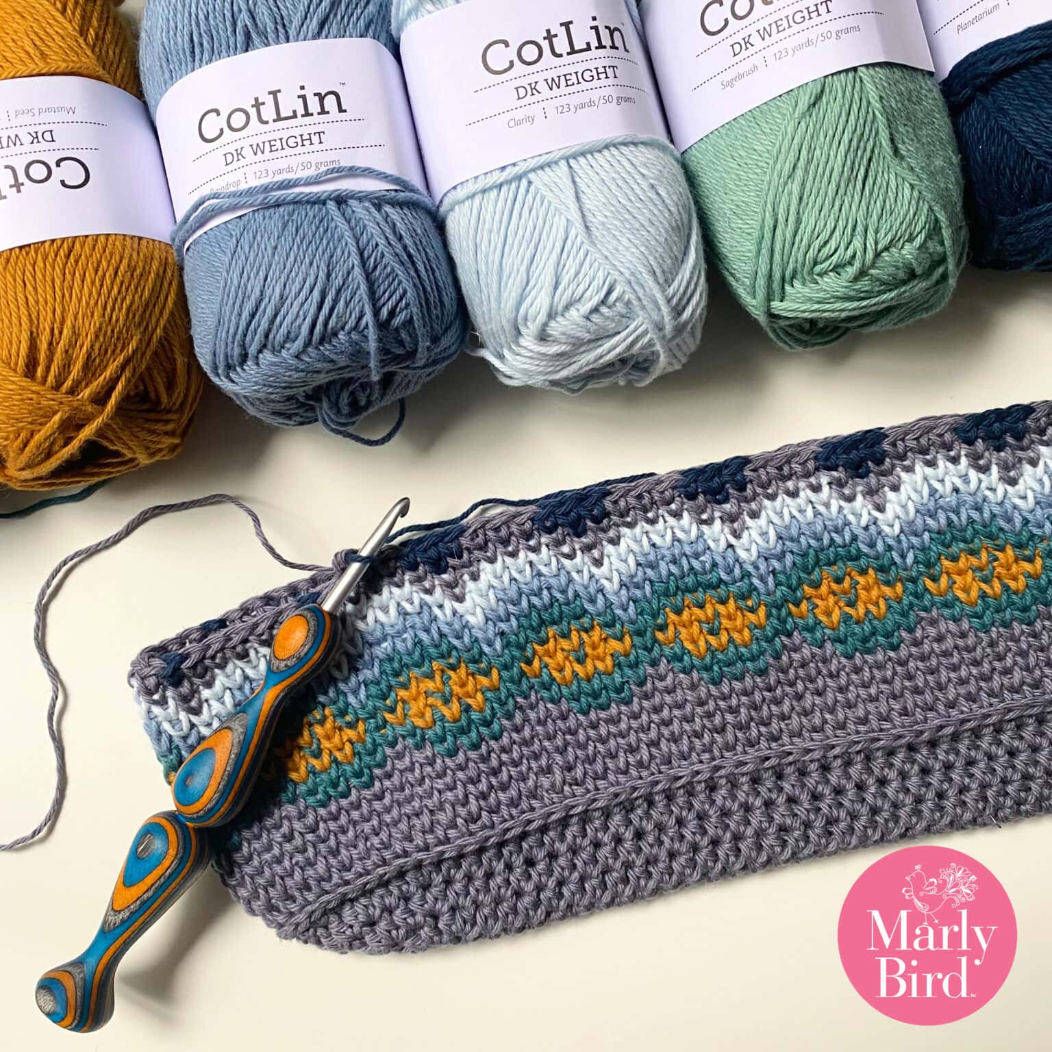 Knit-Look Crochet Bag - Marly Colorful Crochet Market Bag Free Pattern ...