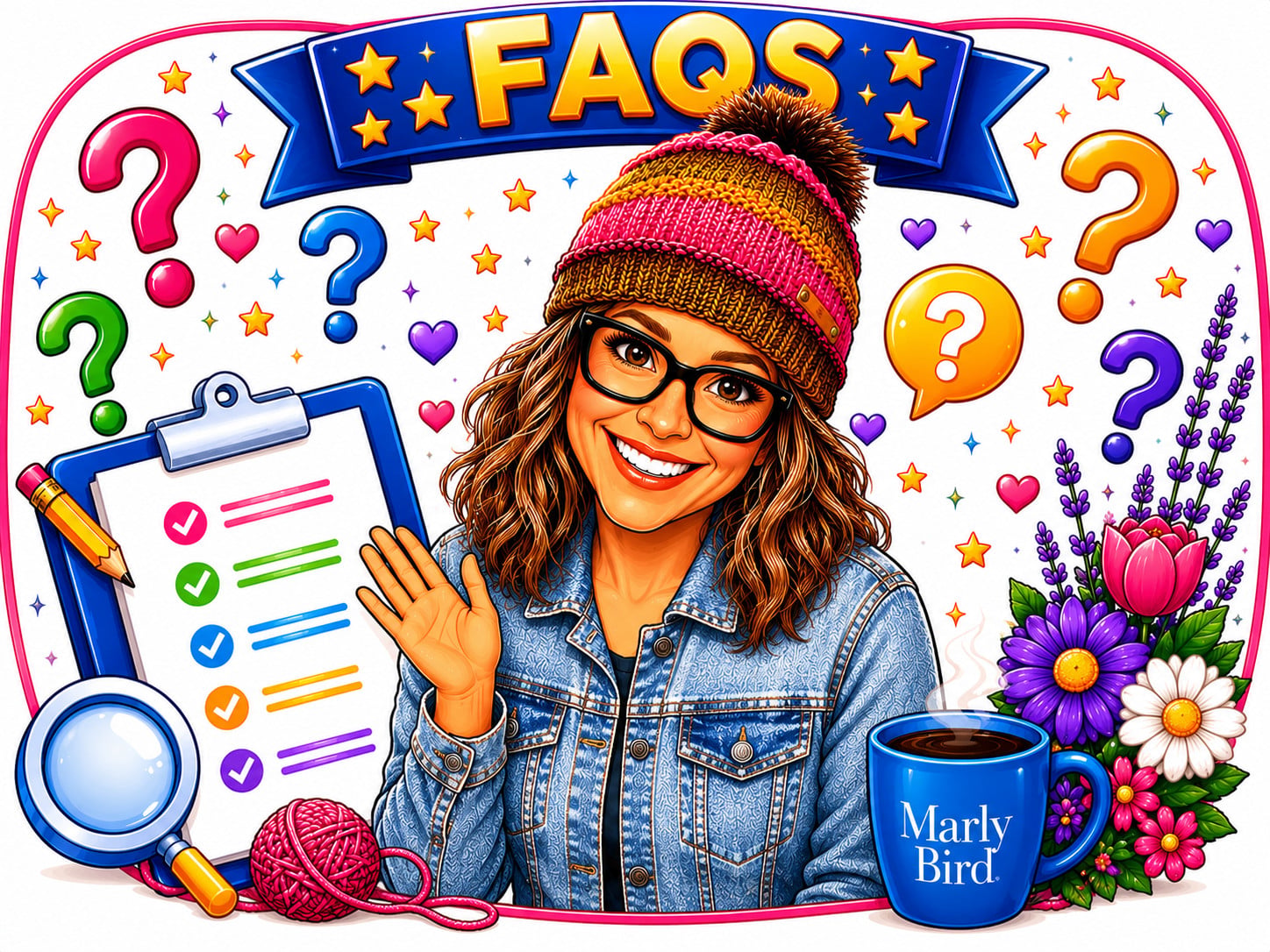 Rory Knit Hat FAQ — answers to common questions about this free beginner knit hat pattern