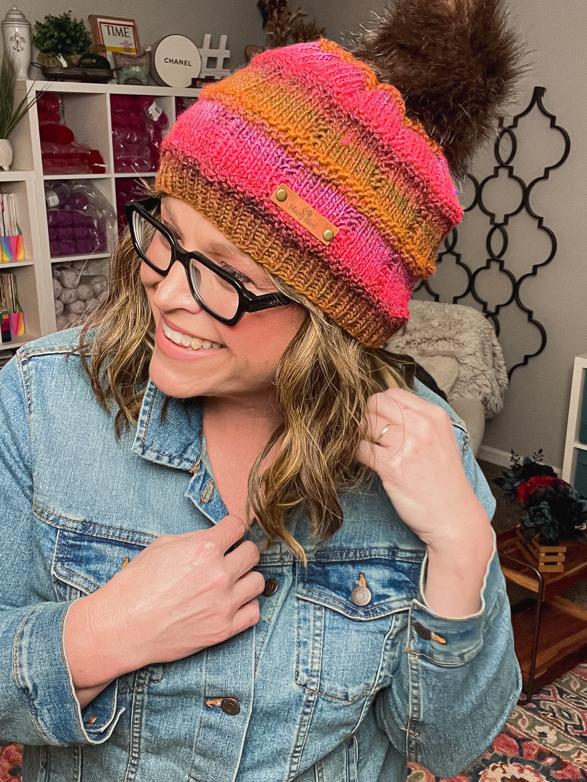 Rory Knit Hat by Marly Bird — free worsted weight beginner knit hat pattern