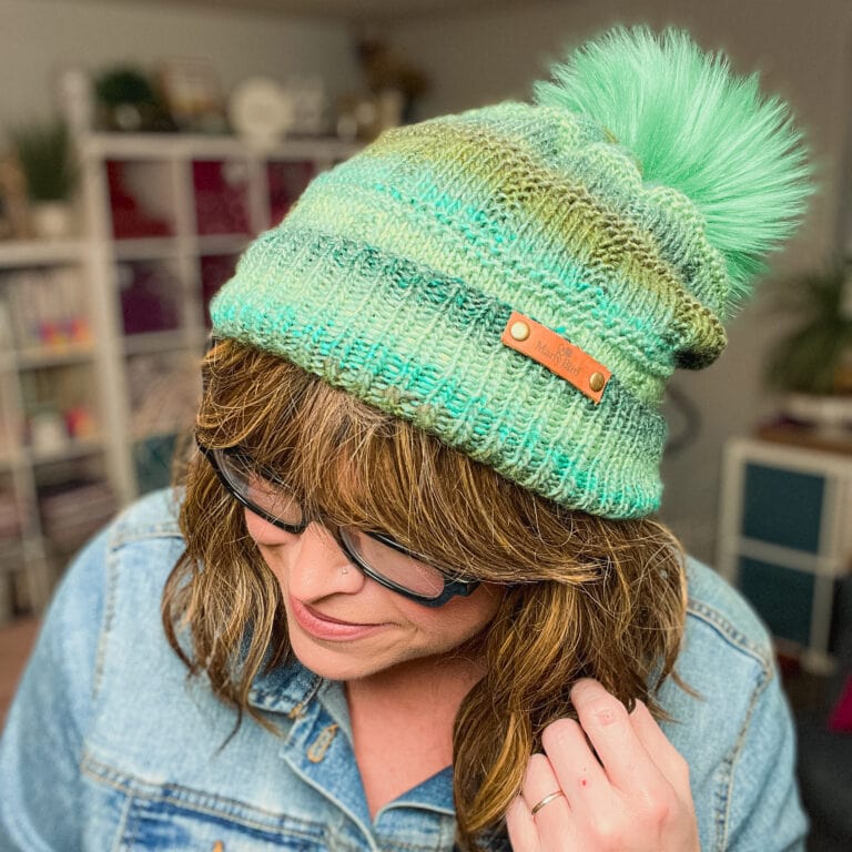 Free Rory knit hat pattern by Marly Bird, available in 5 sizes from toddler to adult.