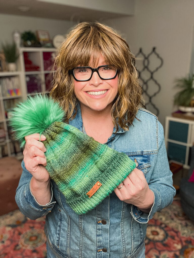 Rory Knit Hat by Marly Bird — free beginner hat with Stockinette Windows stitch