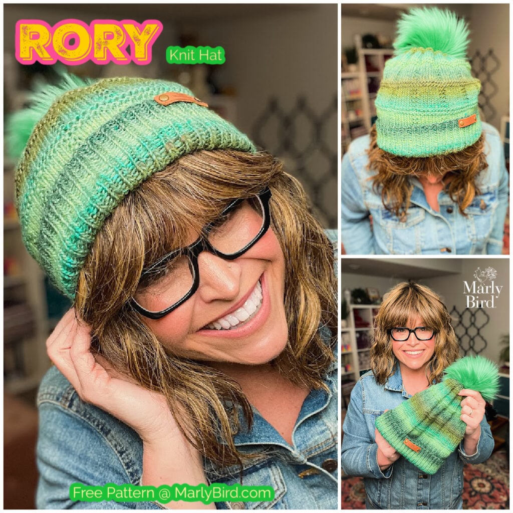 Rory Knit Hat free pattern — knit a beginner hat in a weekend by Marly Bird