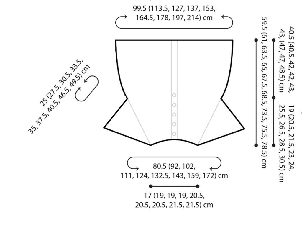 schematic for the Shoop, Shoop, Shoop Knit Cardigan by Marly Bird
