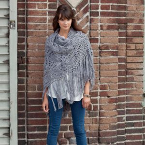 Sidewalk Shawl Crochet Pineapple Stitch Pattern - Free Crochet Pattern and video tutorial - Also, get the free stitch diagram for the pineapple stitch - Marly Bird