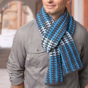 Slipped Stitch Scarf - Free Knitting Mosaic Pattern and Video tutorial - marly bird