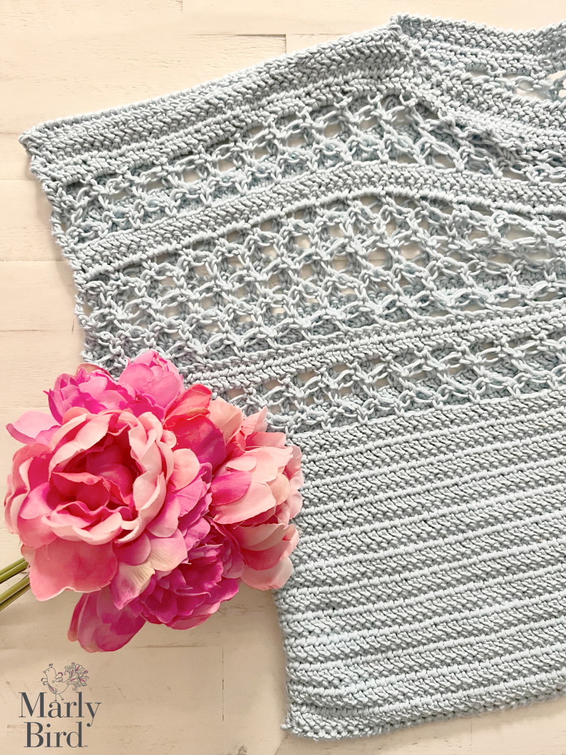 Cotton crochet tee - Solomon's Knot Crochet Tee Pattern - Marly Bird