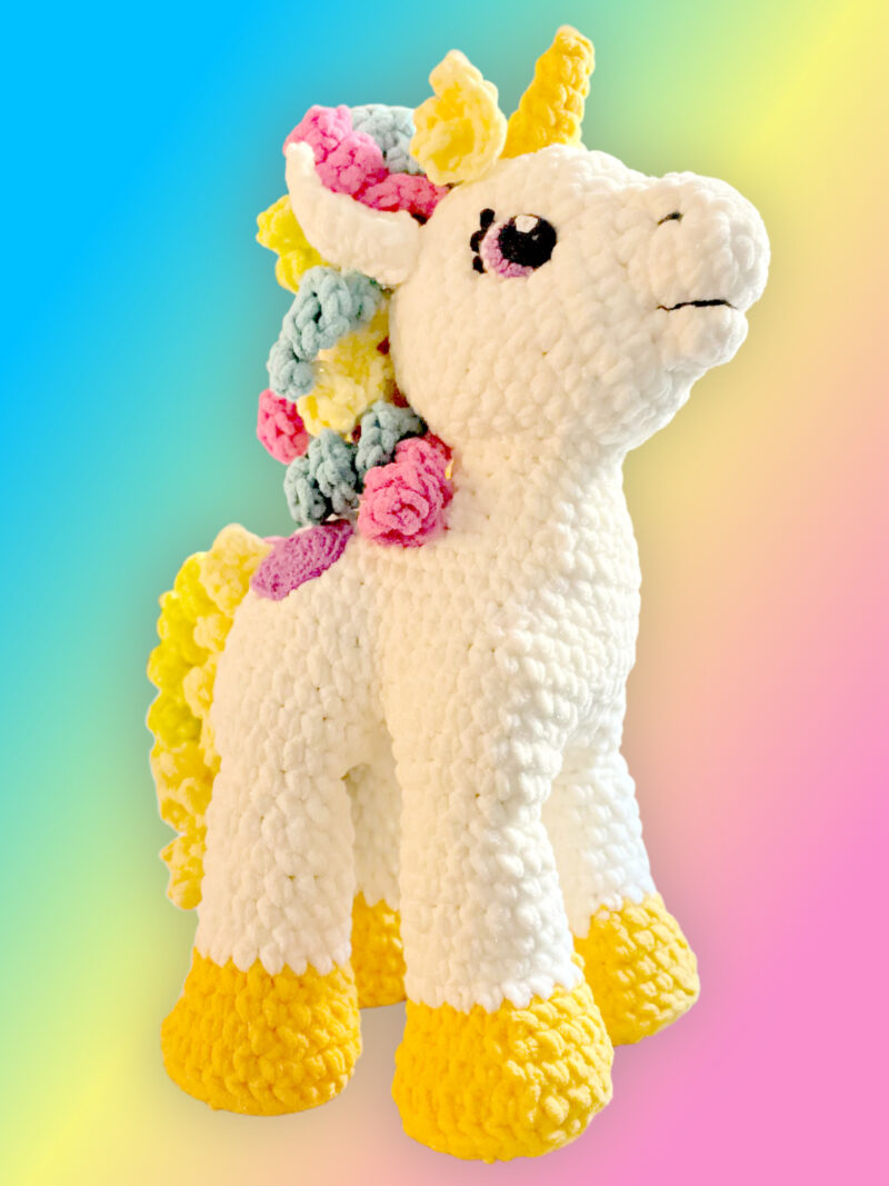 Sparkle the Crochet Unicorn Stuffie Pattern - Marly Bird
