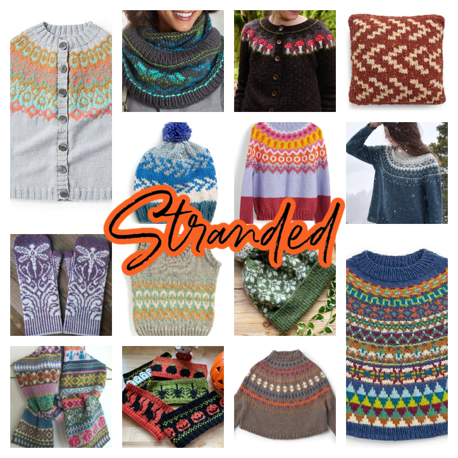 14 stranded colorwork knitting patterns available on this blog post.