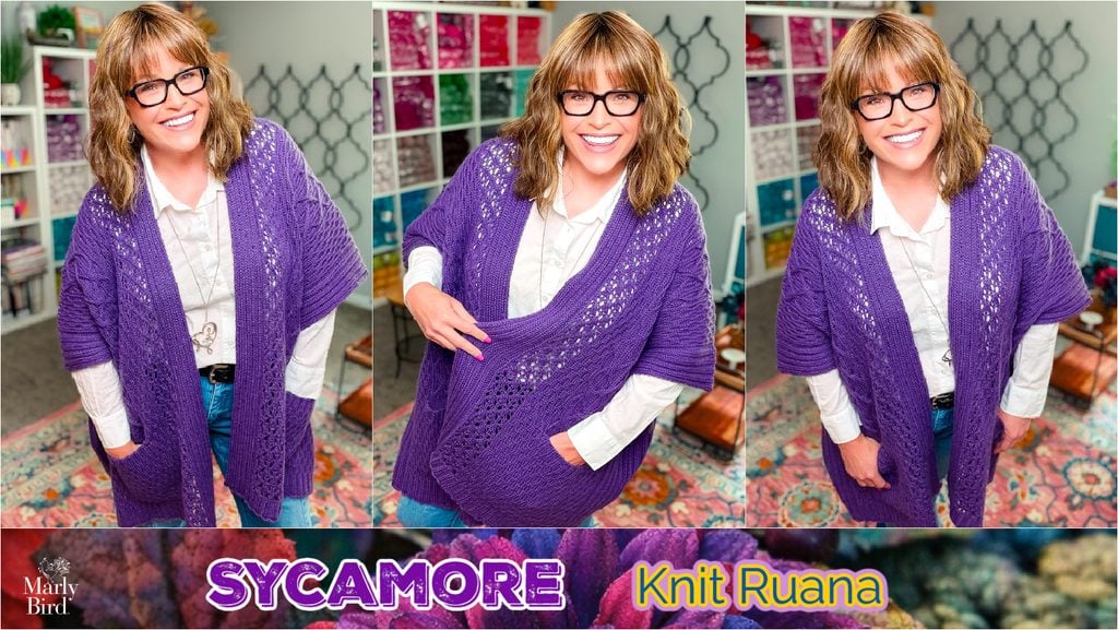 Sycamore Knit Ruana by Marly Bird — intermediate free knit ruana pattern
