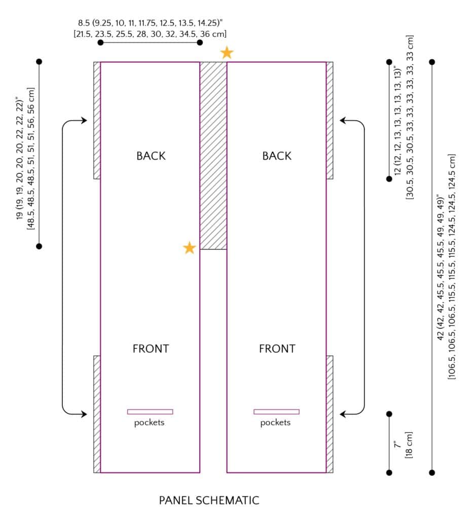 panel schematic sookie crochet cardigan