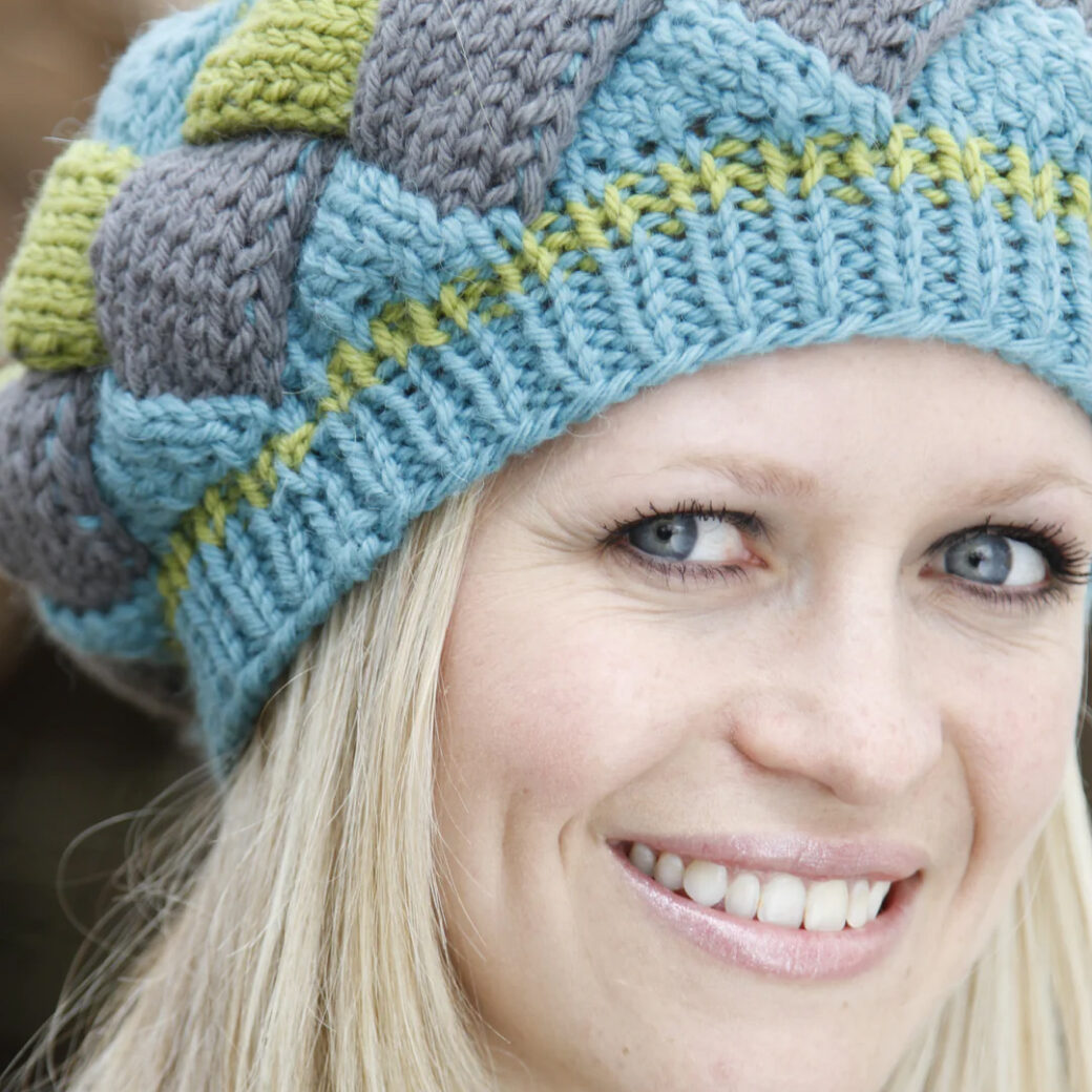Huckleberry Entrelac Hat Pattern - Marly Bird